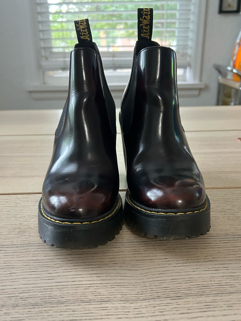 Dr. Martens Black Cherry Chelsea Lug Boots